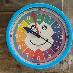 Colorful Wall Clock EUC